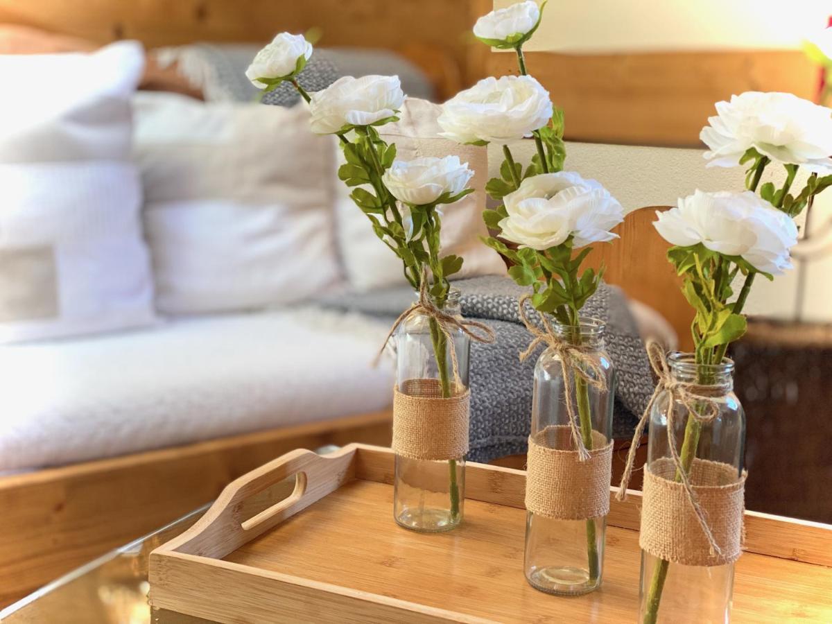 Appartamento Appt 3CH, au pied des pistes à la déco soignée Flumet Esterno foto